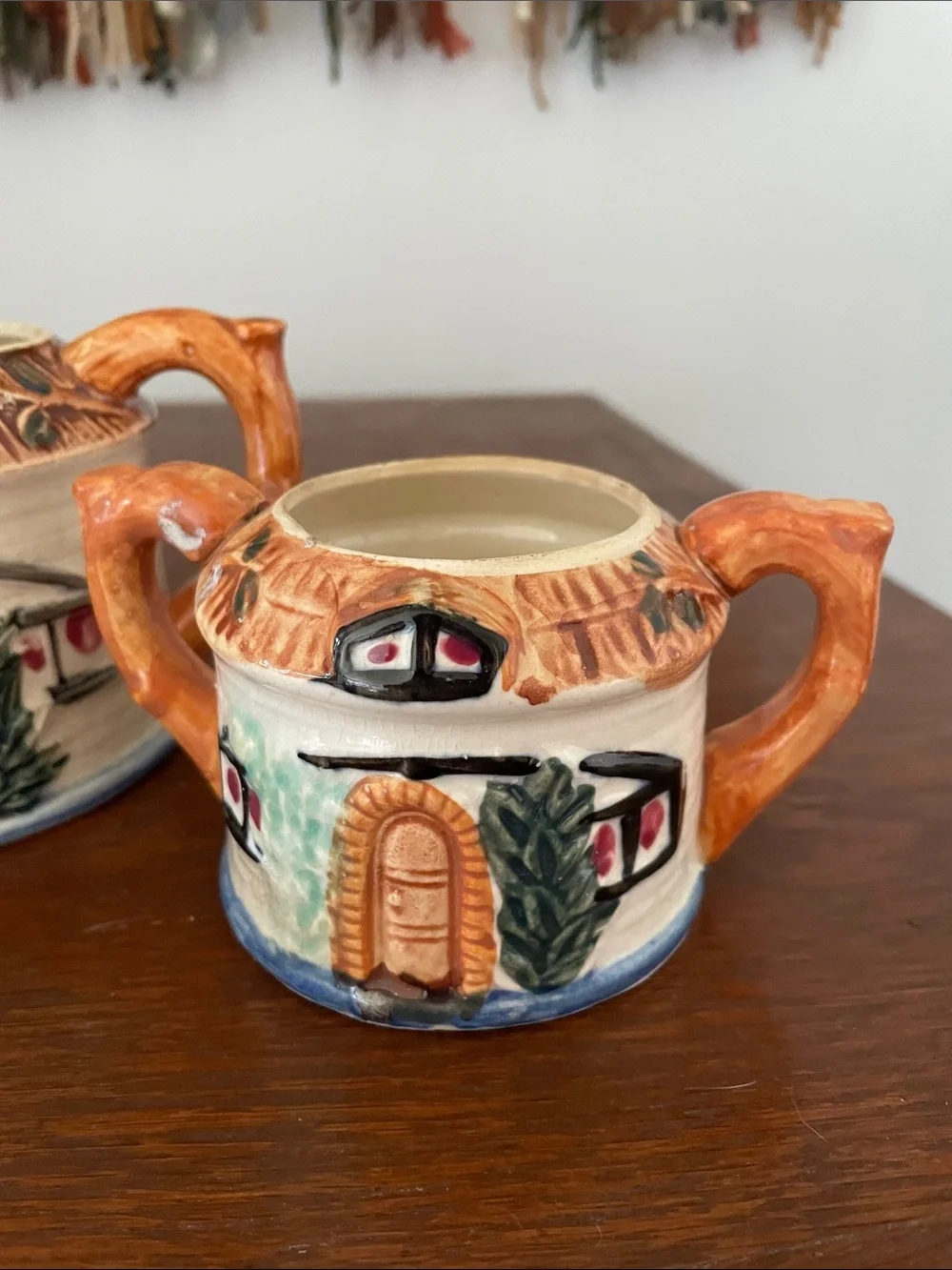 Hand-Painted Cottage Teapot Set